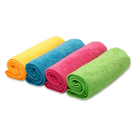 Набор салфеток из микрофибры 4шт 35х35см, 4шт/уп.